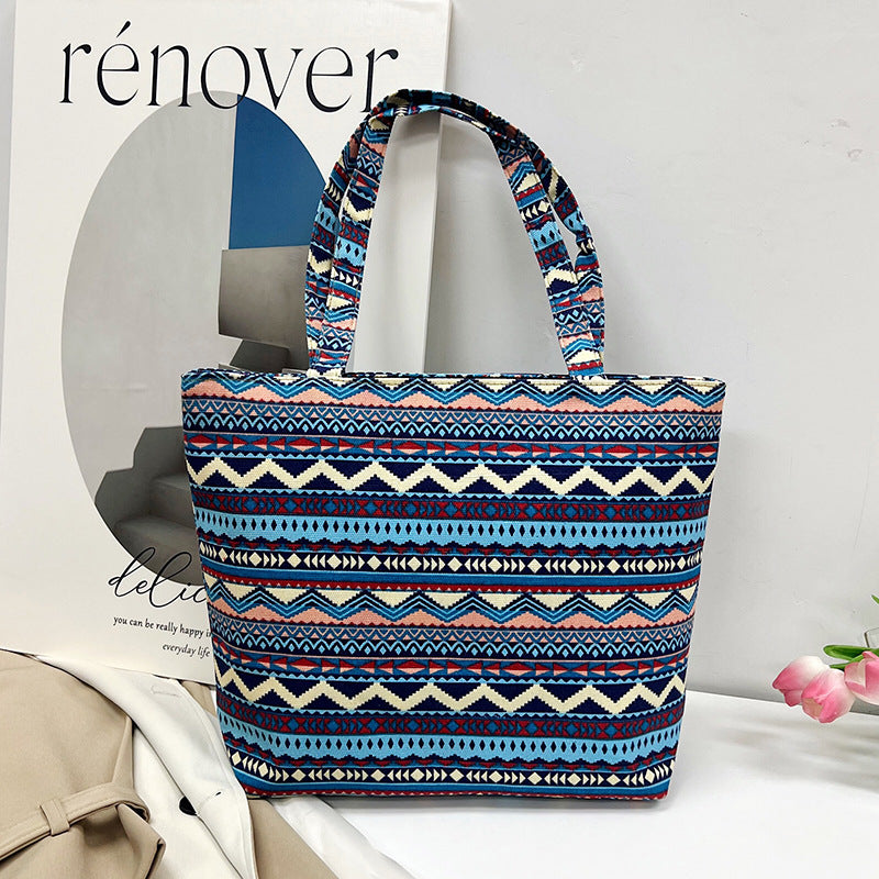 Wholesale Polyester Ethnic Canvas Shoulder Bag
